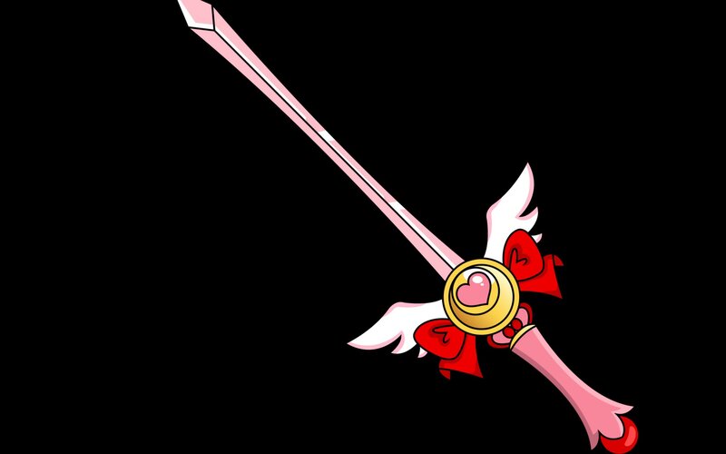 Pink Sword with Wings — Playful