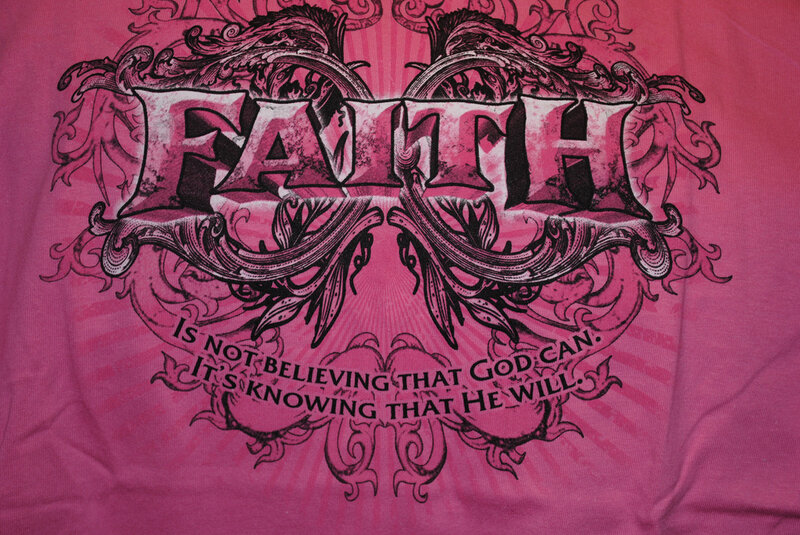 Pink T-shirt with Text — Inspirational