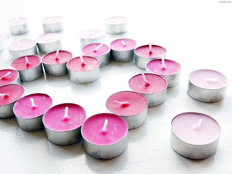 Pink Tea Light Candles