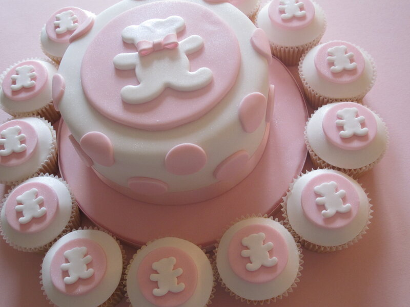Pink Teddy Bear Cake