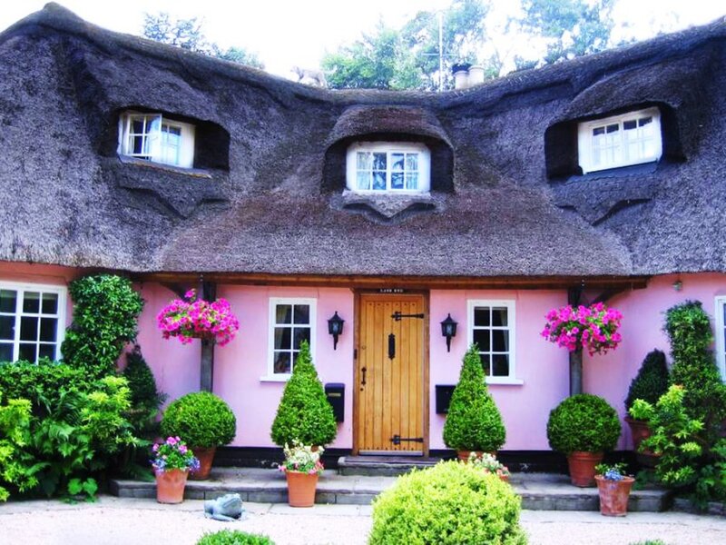 Pink Thatched Cottage — Peaceful
