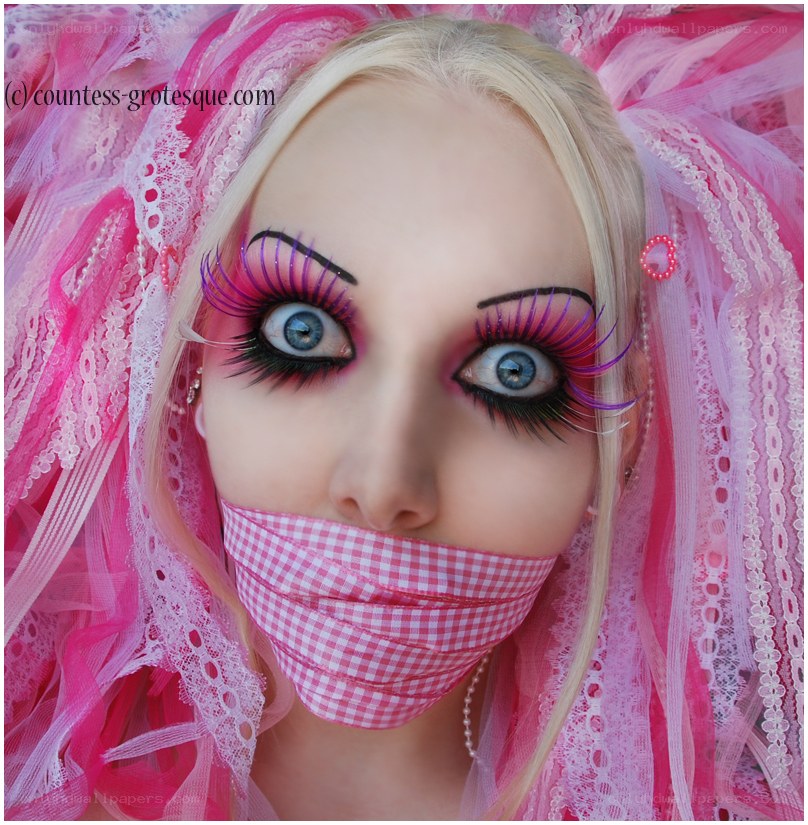 pink-themed makeup portrait