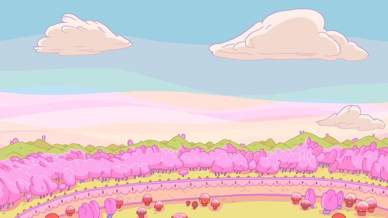 Pink Trees in Candy Land