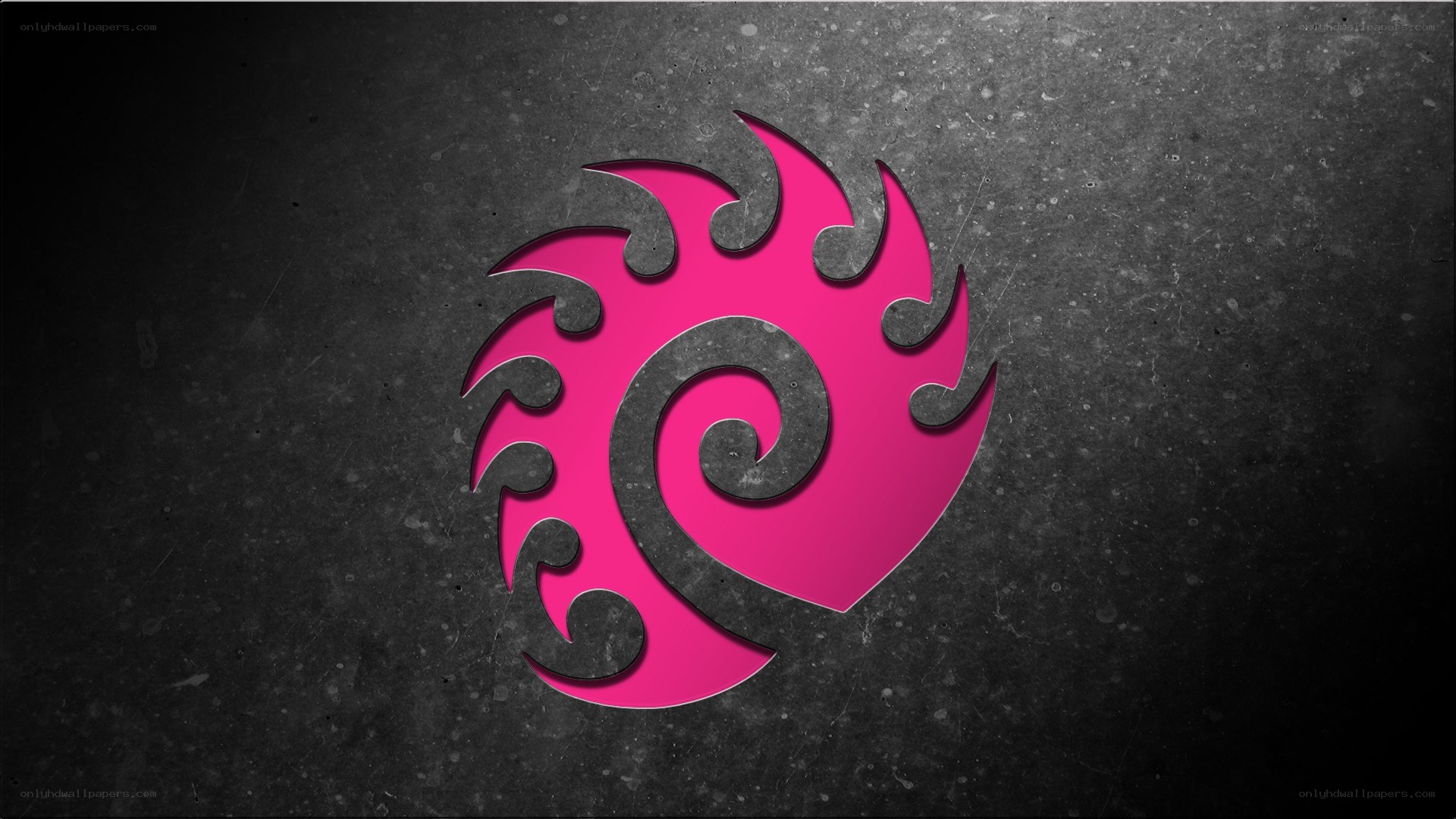pink tribal swirl logo