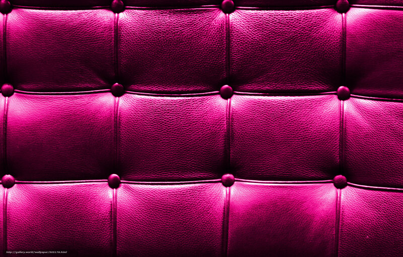 Pink Tufted Leather