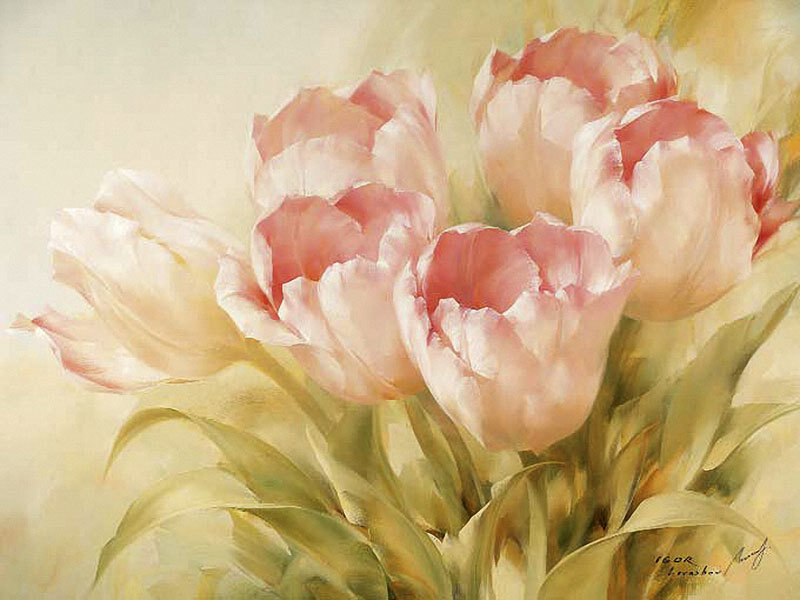 Pink Tulip Bouquet — Serene