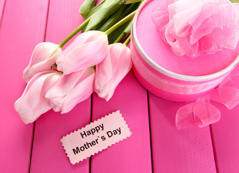 Pink Tulips and Gift