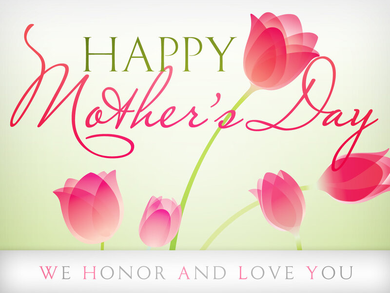 Pink Tulips and Text