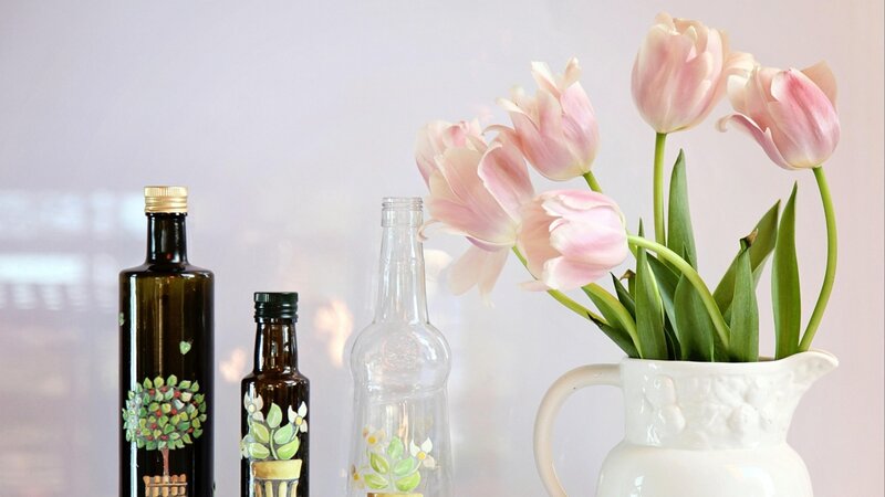 Pink Tulips in Pitcher — Serene, Spring