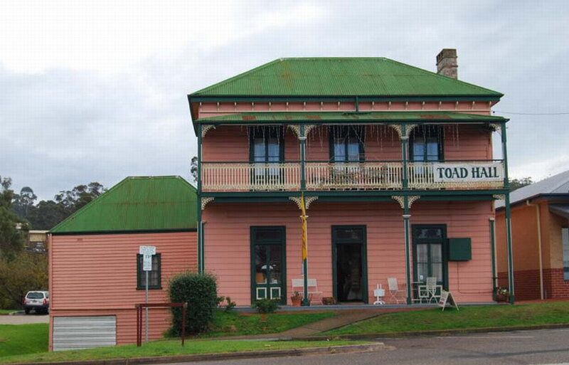 Pink Two-story Building