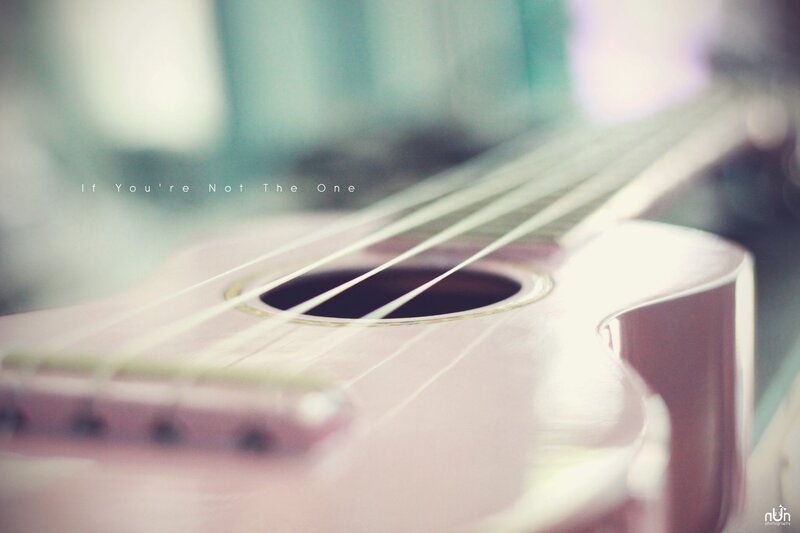 Pink ukulele close-up
