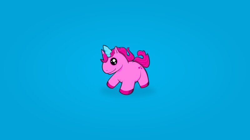 Pink Unicorn Character