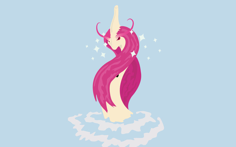 pink unicorn creature