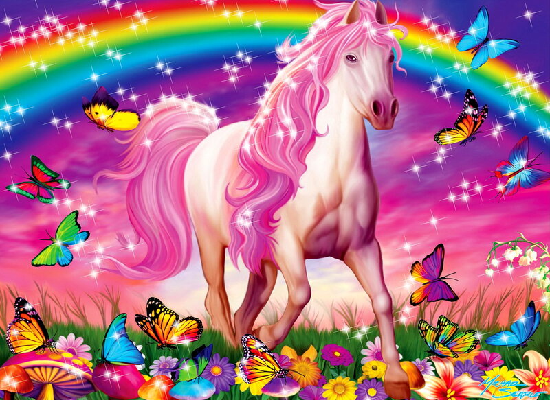 Pink Unicorn Horse