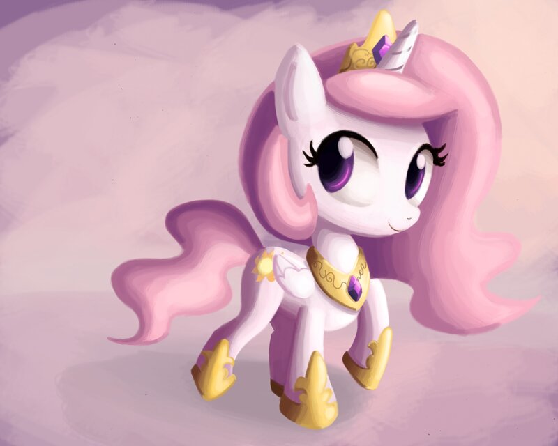 Pink Unicorn Pony — Calm, Digital Art