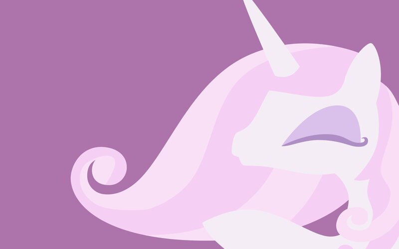 Pink Unicorn Pony — Purple, Serene, Vector Art