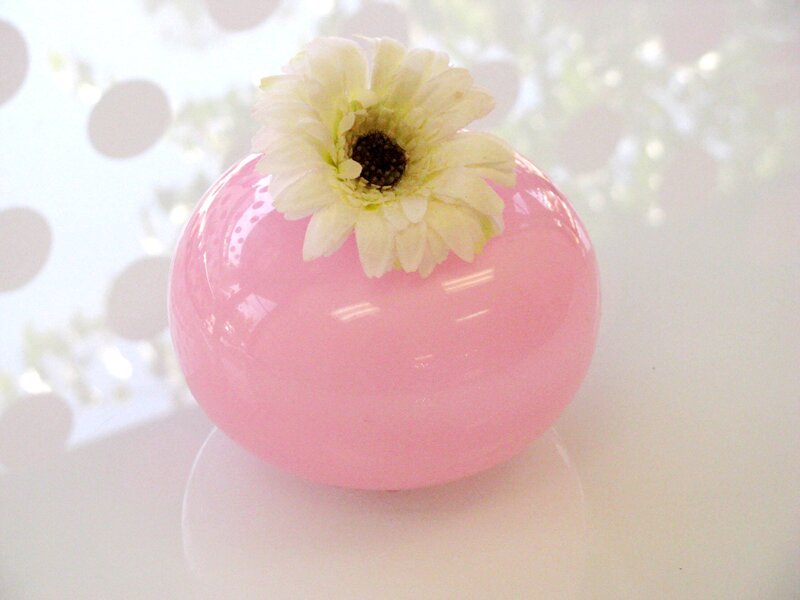 Pink Vase with Flower
