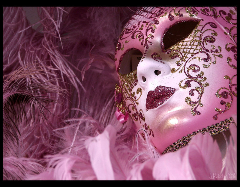 Pink Venetian Mask