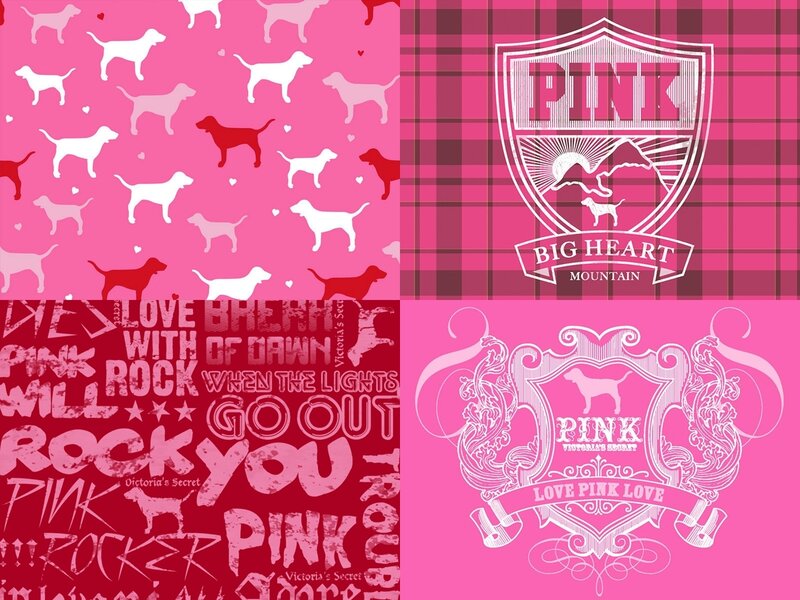 Pink Victoria's Secret patterns