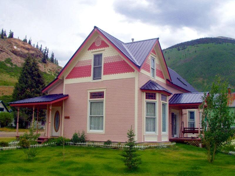 Pink Victorian House — Serene, Afternoon