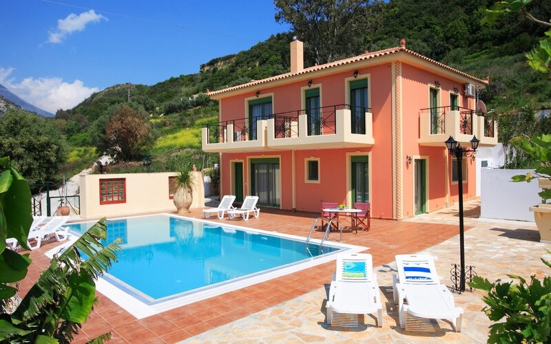 Pink Villa with Pool