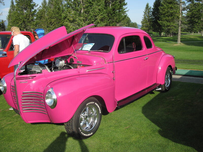 Pink Vintage Car — Outdoor