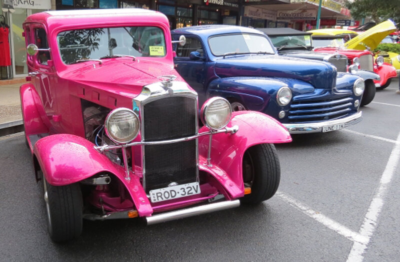 Pink Vintage Car — Vibrant