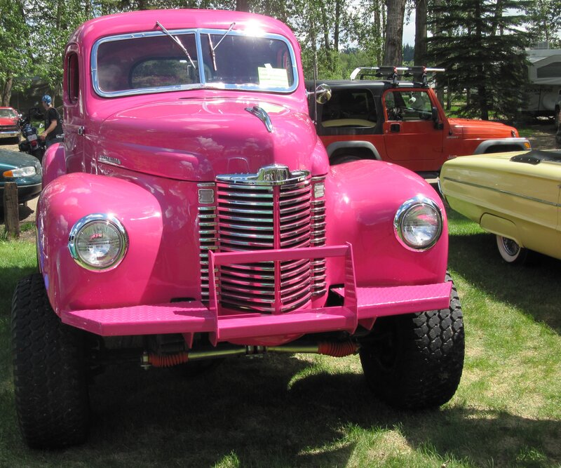 Pink Vintage Truck