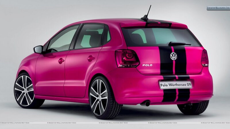 Pink Volkswagen Polo