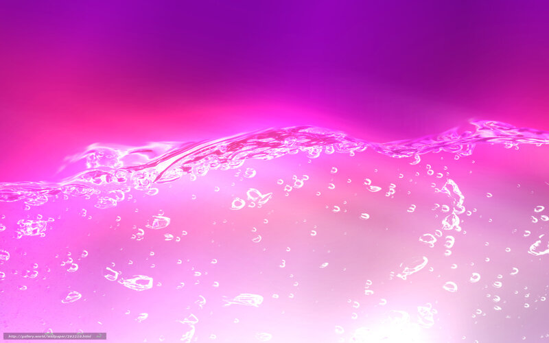 pink water wave with bubbles