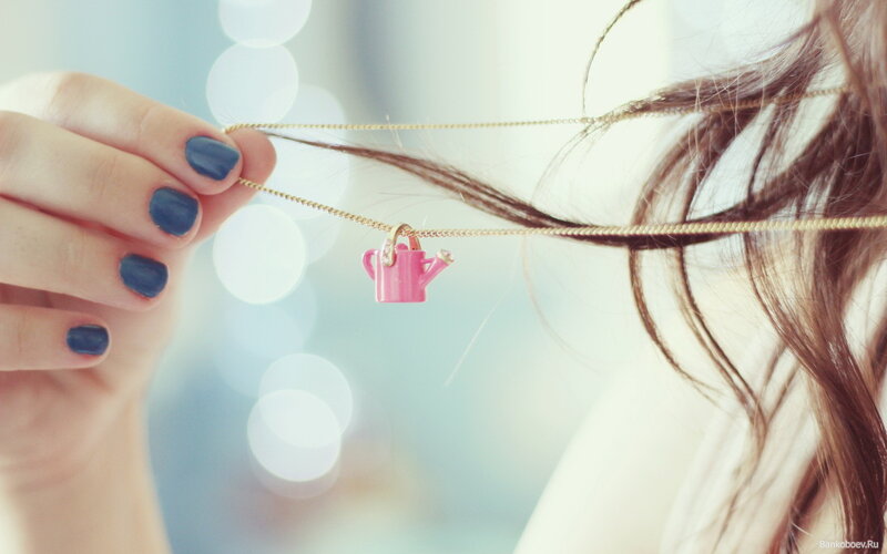Pink Watering Can Pendant