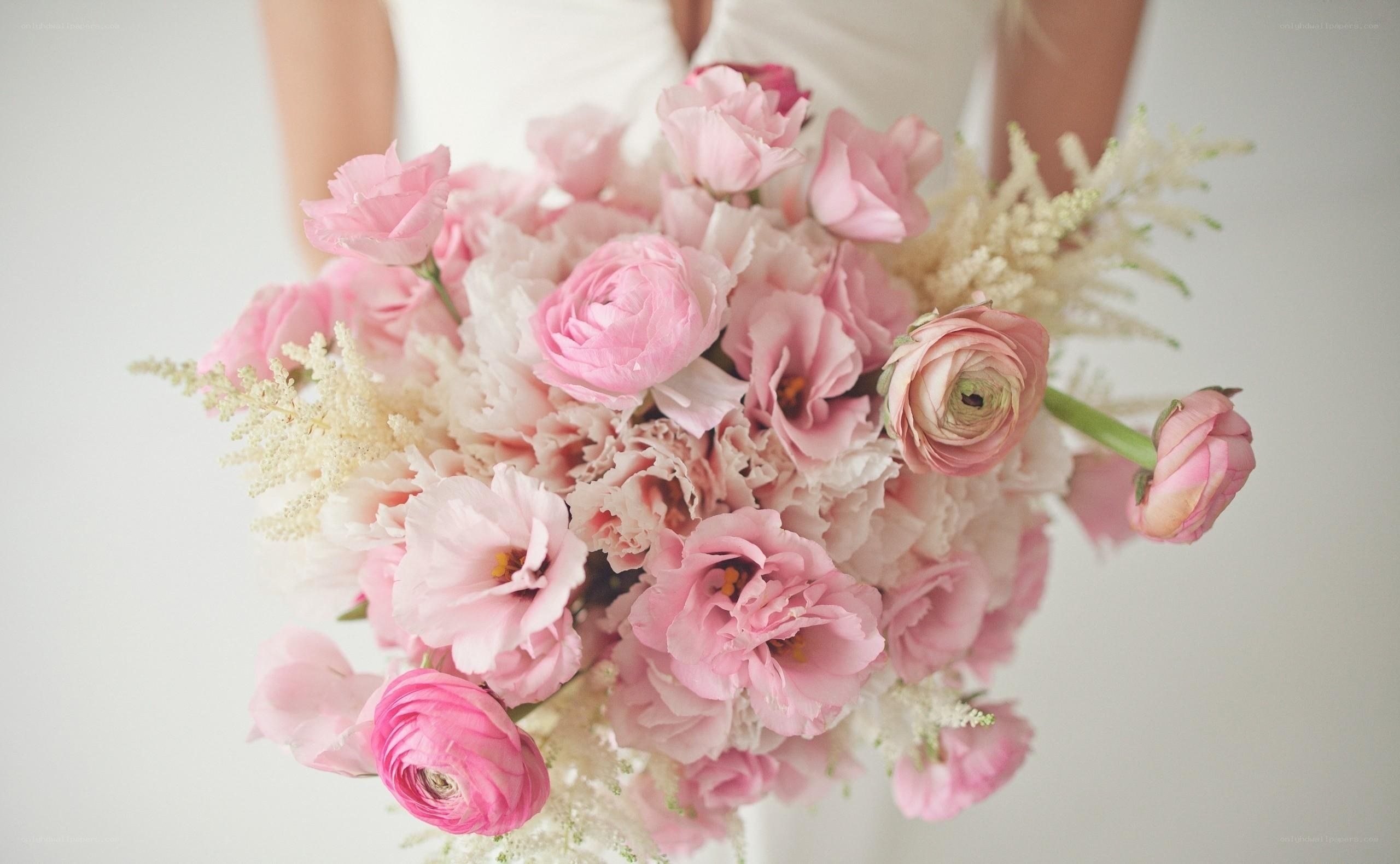 Pink wedding bouquet