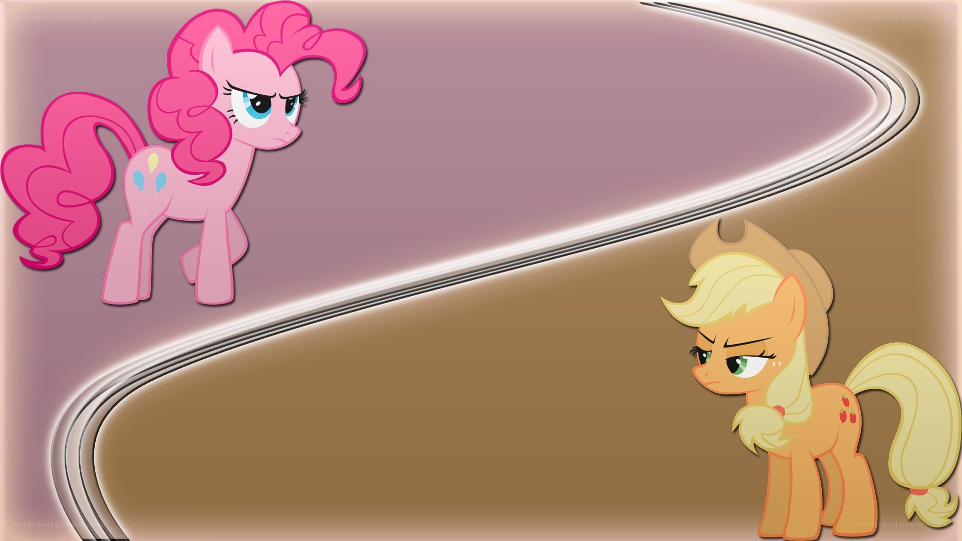 Pinkie Pie and Applejack angry