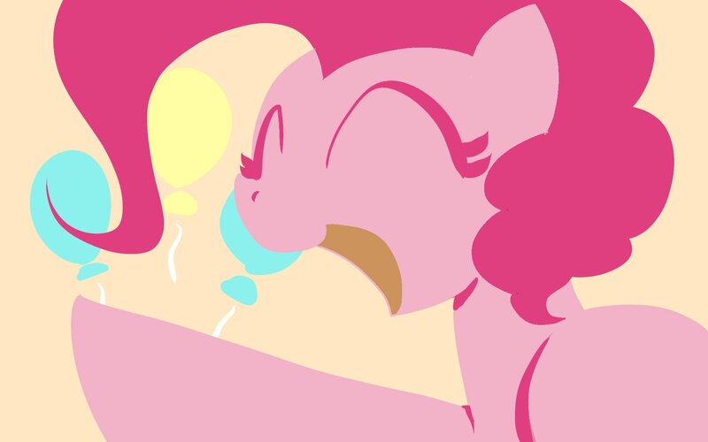 Pinkie Pie blowing bubbles