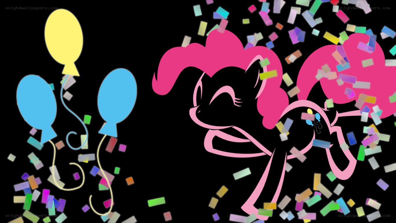 Pinkie Pie confetti celebration