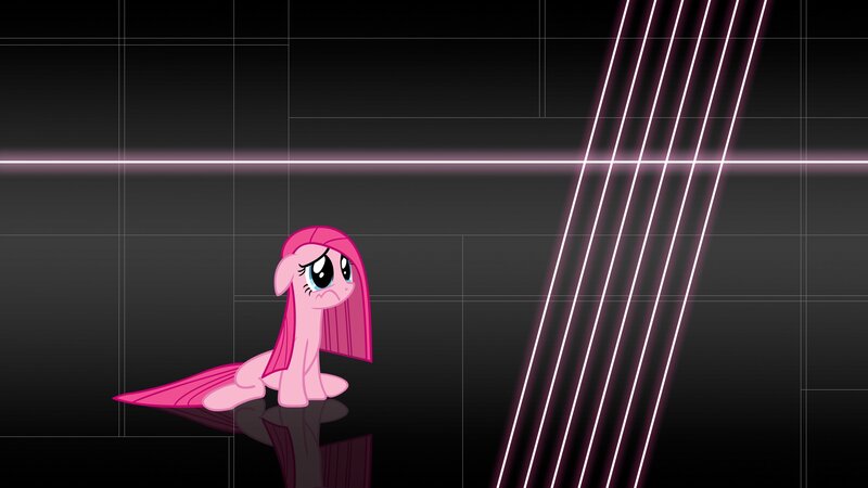 Pinkie Pie in a dark room
