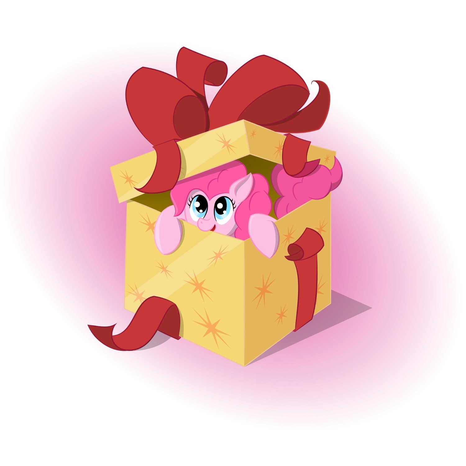 Pinkie Pie in a gift box