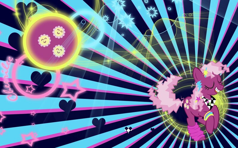 Pinkie Pie in a neon party
