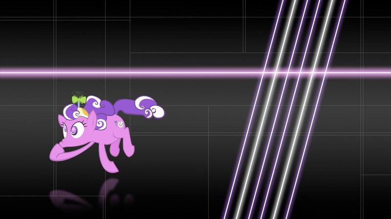 Pinkie Pie in a neon scene
