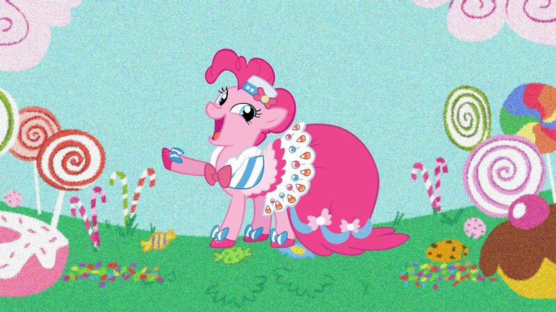 Pinkie Pie in candy land