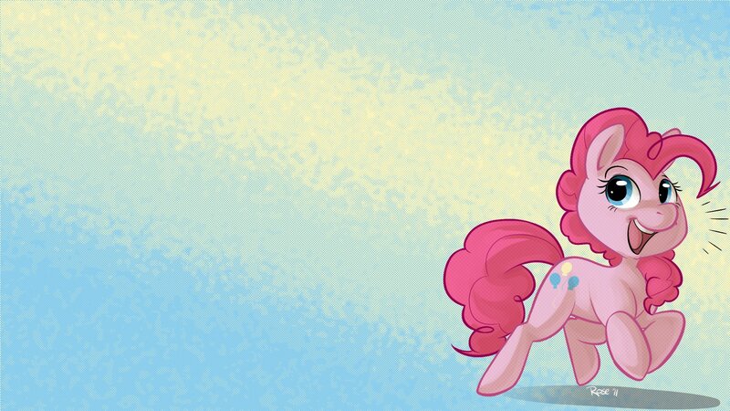 Pinkie Pie running happily