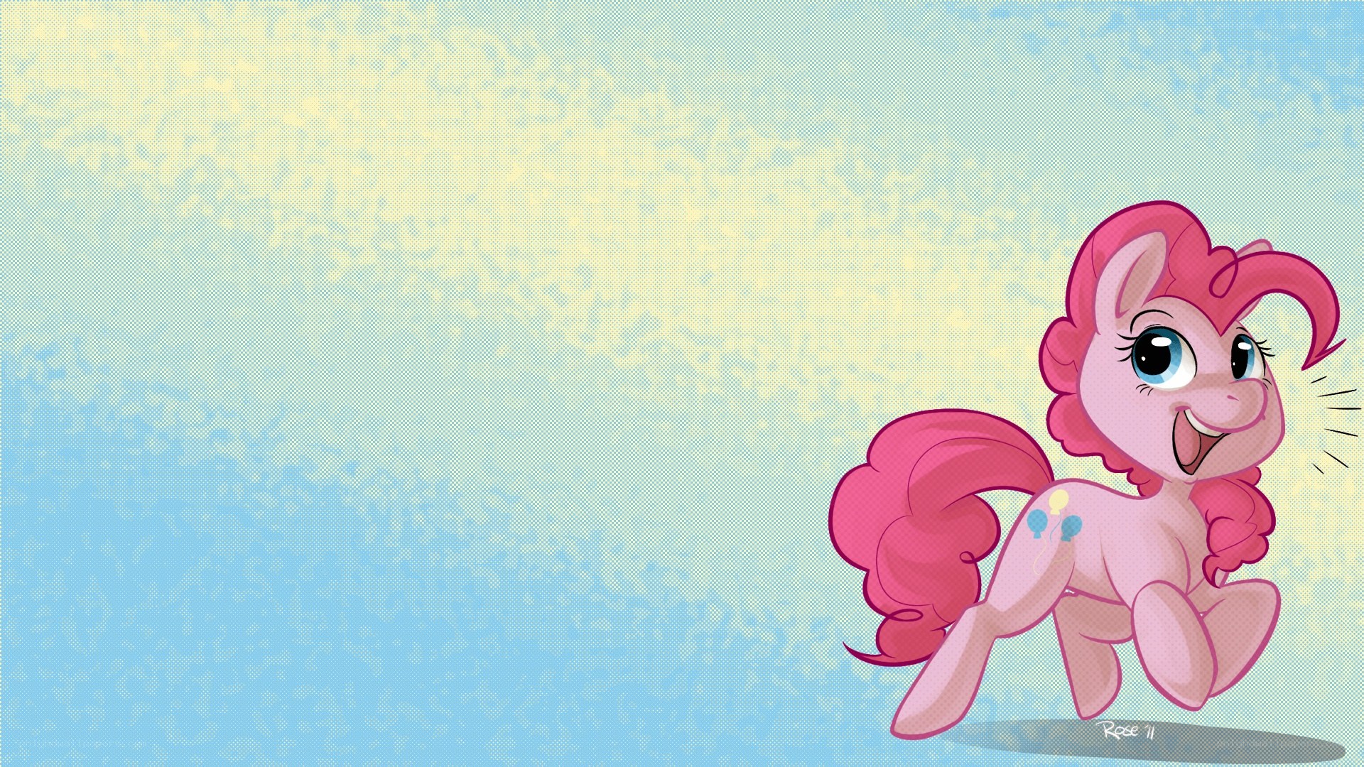 Pinkie Pie running happily