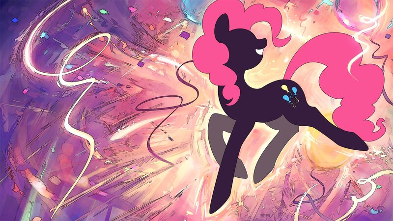 Pinkie Pie silhouette art