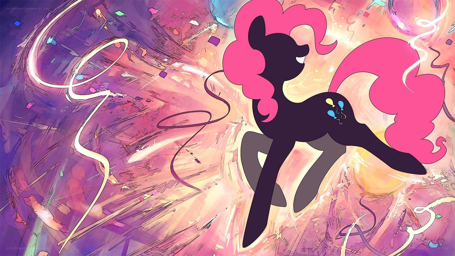 Pinkie Pie silhouette art