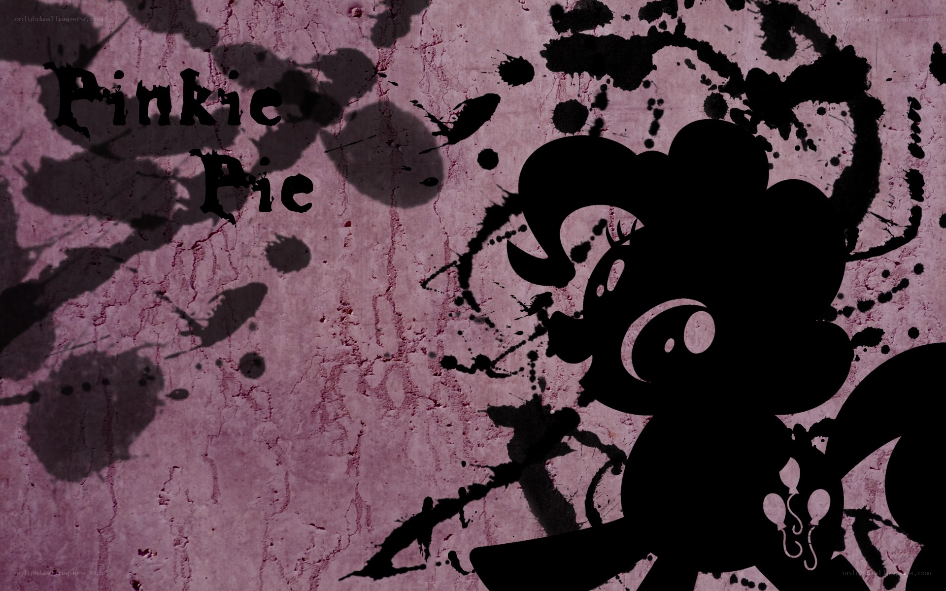 Pinkie Pie silhouette art