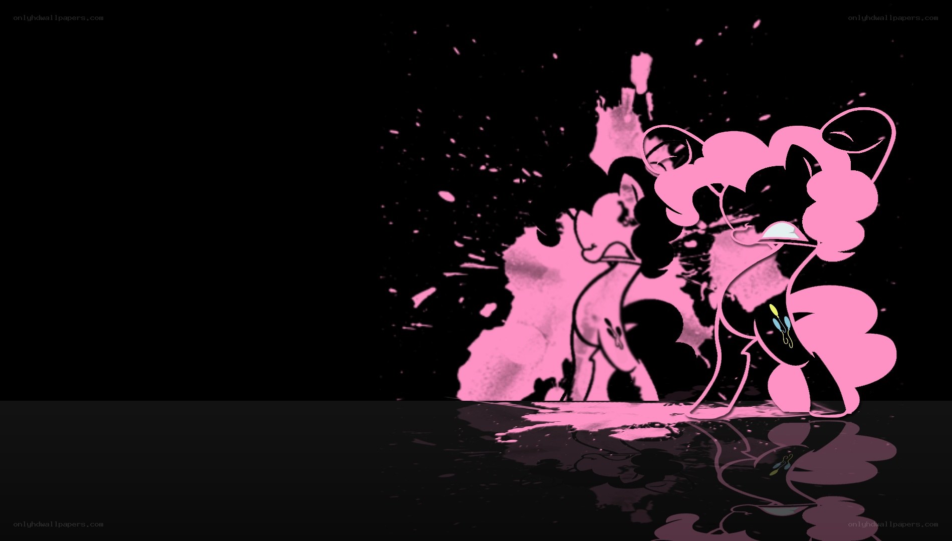 Pinkie Pie splatter art