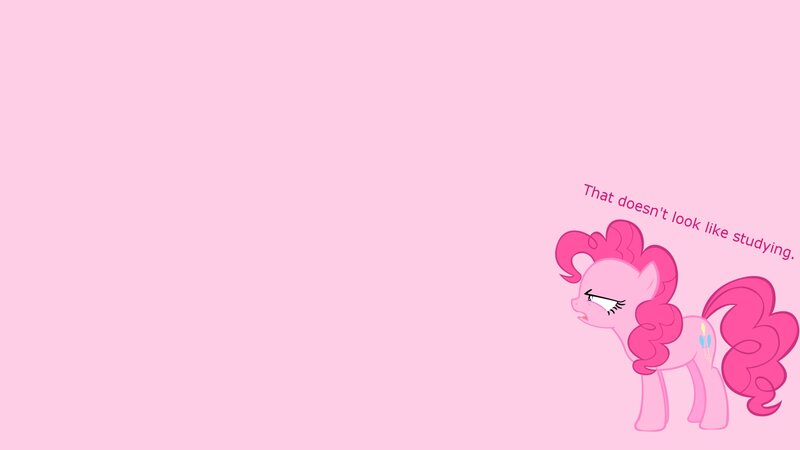 Pinkie Pie studying