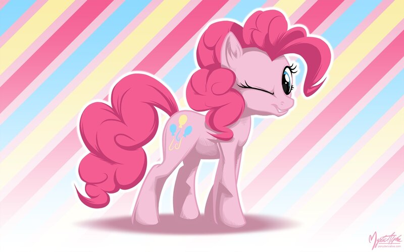 Pinkie Pie winking