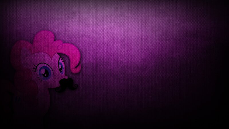 Pinkie Pie with a mustache