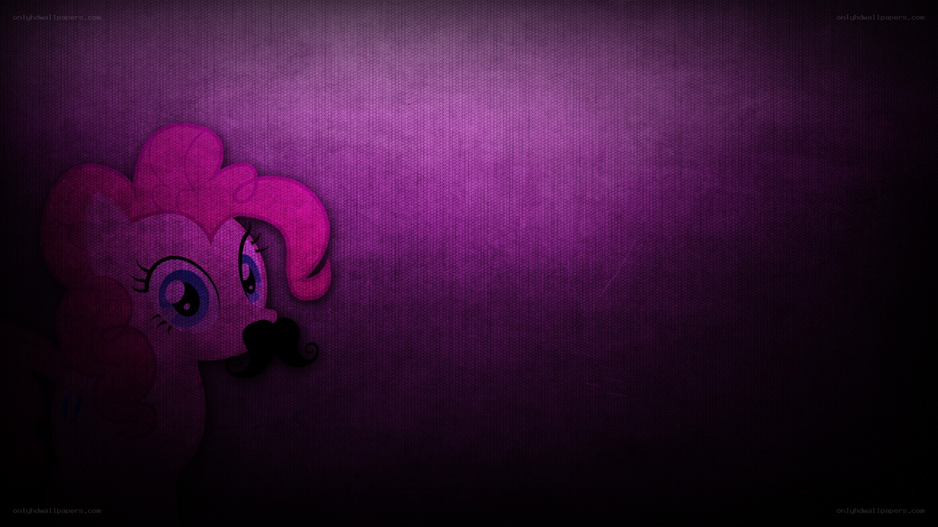 Pinkie Pie with a mustache